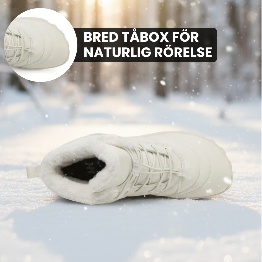 NordicStep Pro - Värmande & stödjande barfotaskor för vinterbruk