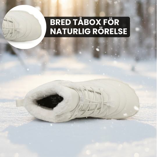 NordicStep Pro - Värmande & stödjande barfotaskor för vinterbruk
