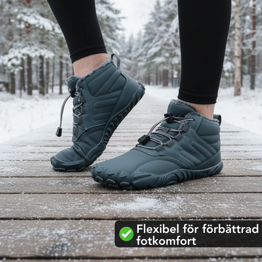 Barfotaskor - halksäkra & vattentäta för vinter