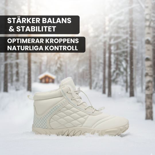 NordicStep Pro - Värmande & stödjande barfotaskor för vinterbruk