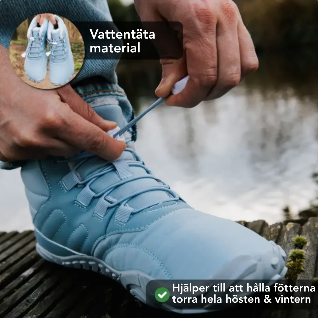 Barfotaskor - halksäkra & vattentäta för vinter
